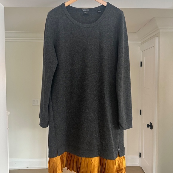 Scotch & Soda dress, dark grey/burnt orange ruffle - size 8-10 (S&S size 3) - Picture 8 of 16